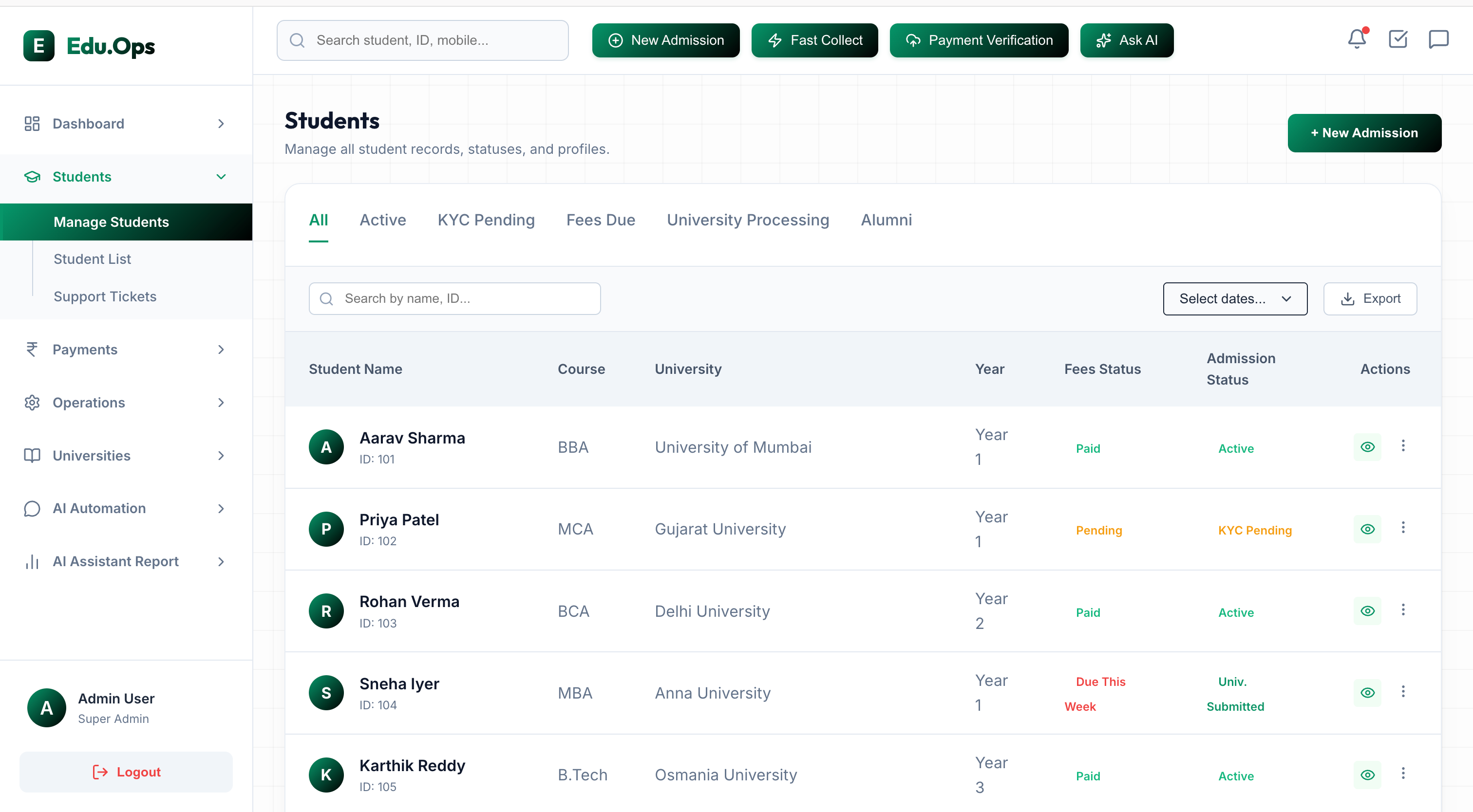 Portal UI